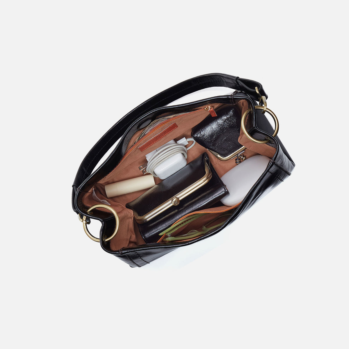 Seneca Shoulder Crossbody In Buffed Leather Whiskey