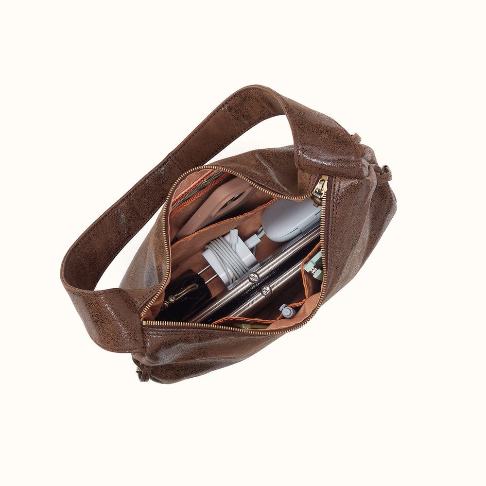 Hobo Kori Crossbody Shoulder Bag Buffed Leather - Mocha - Little Miss Muffin Children & Home