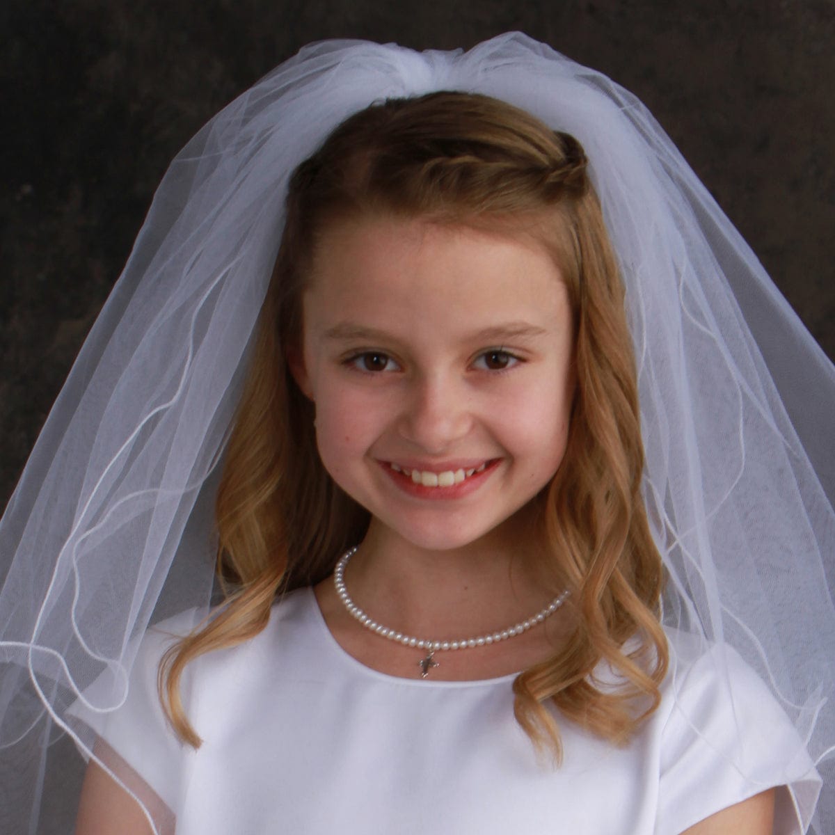 Cherished Moments Cherished Moments Olivia Pearl Cross Necklace - Little Miss Muffin Children & Home