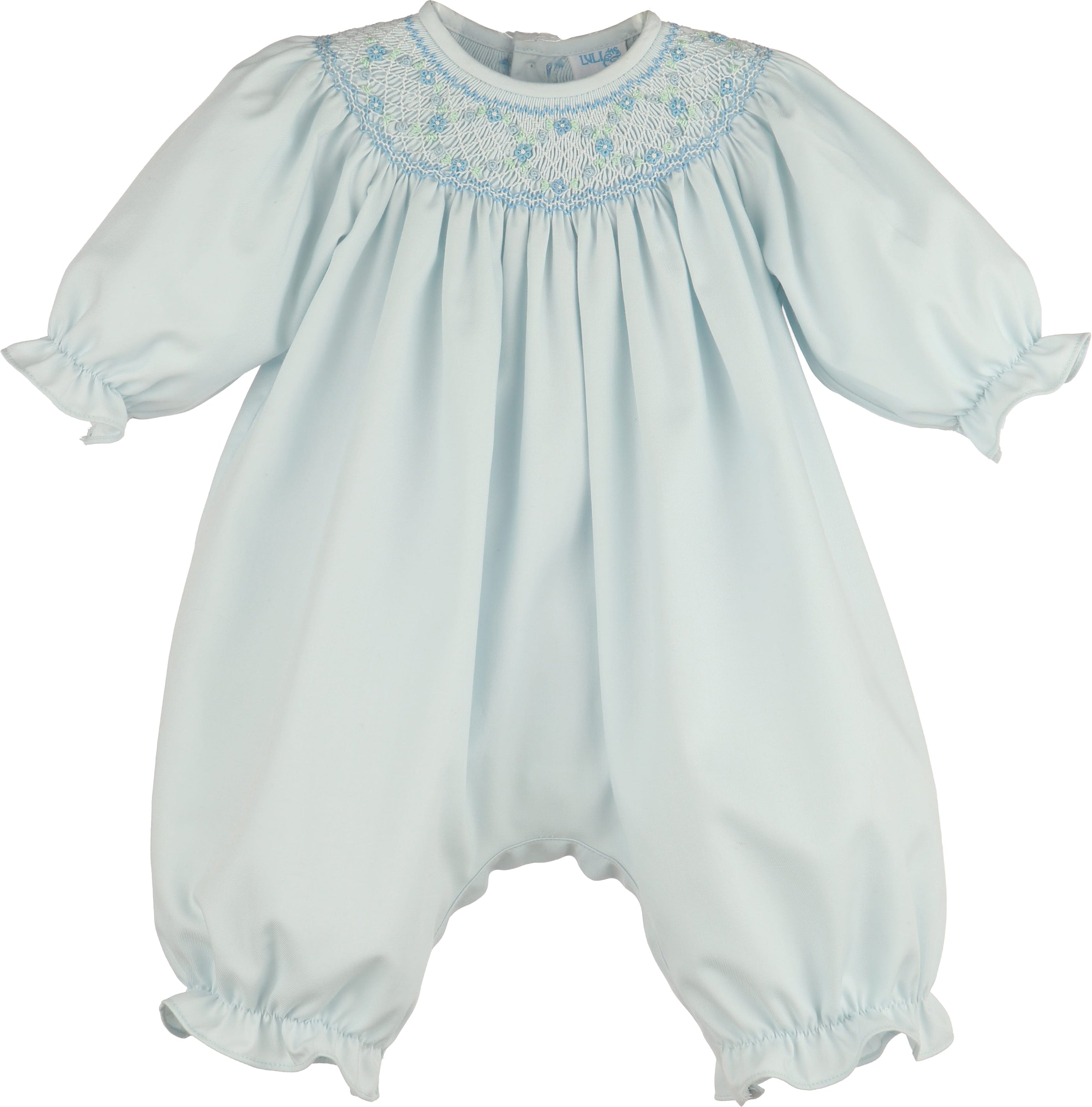 Blue Classic Smock Long Bubble