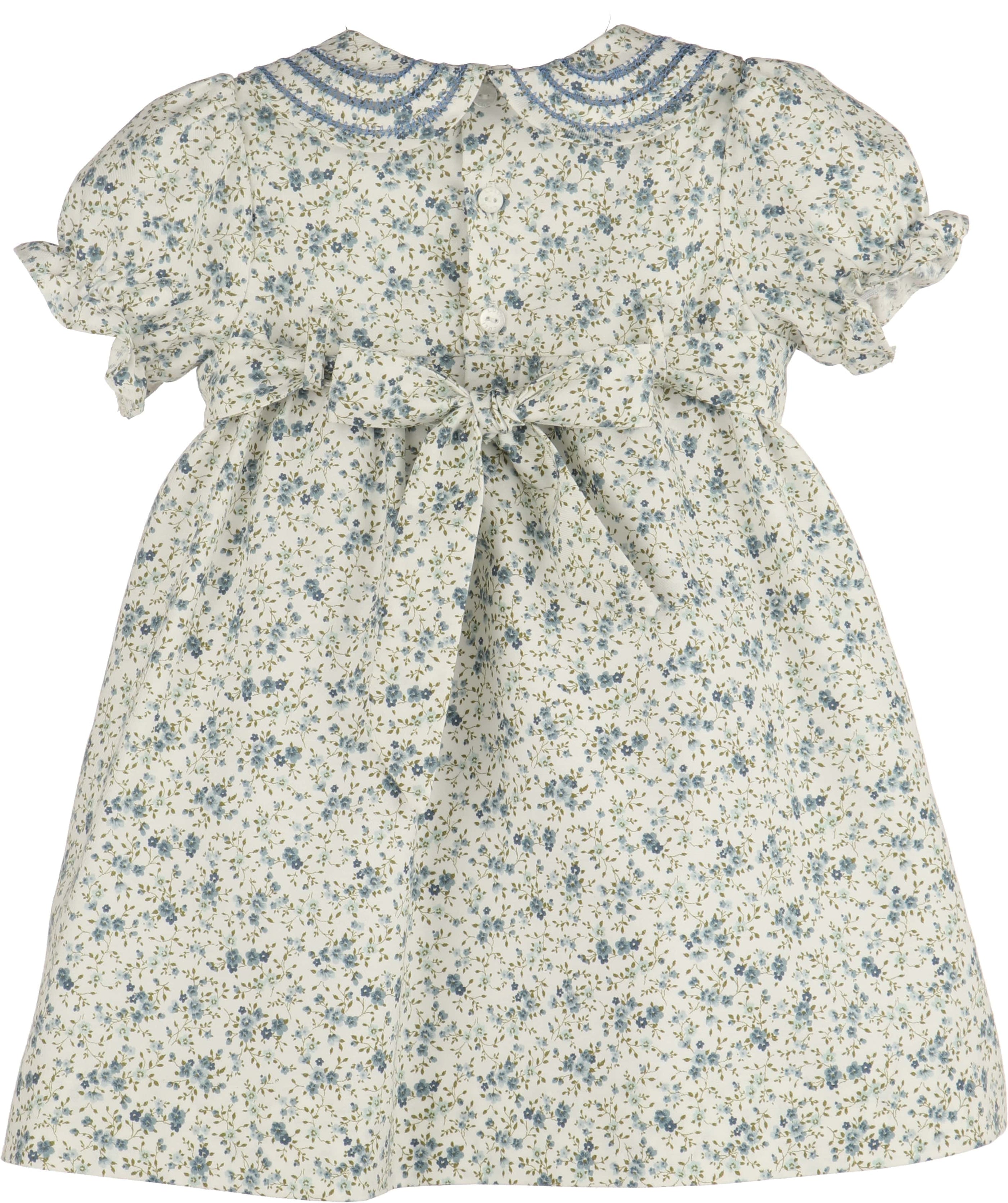 Blue Fallen Leaves Wreath Dress