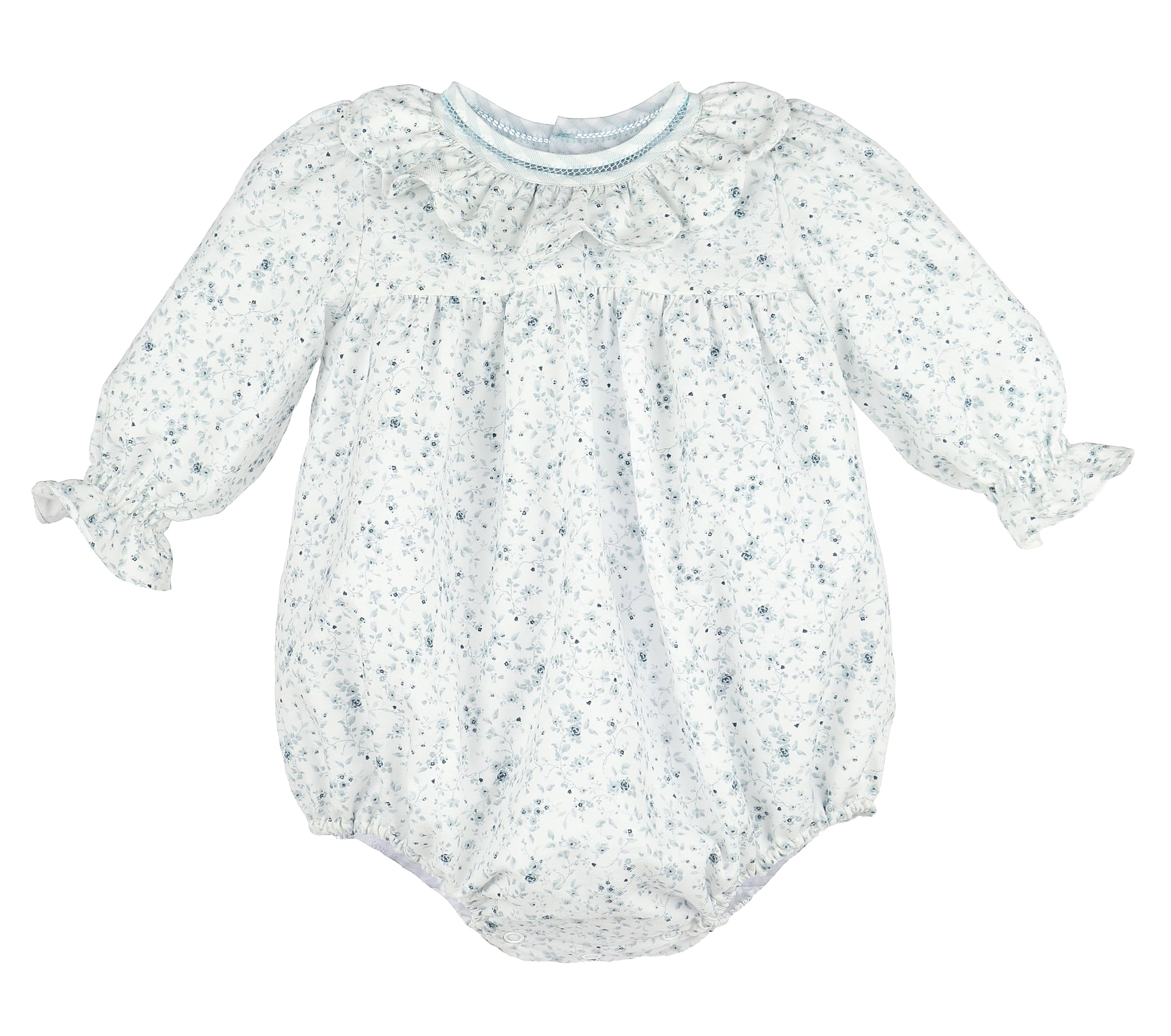 Blue Floral Flurries Bubble