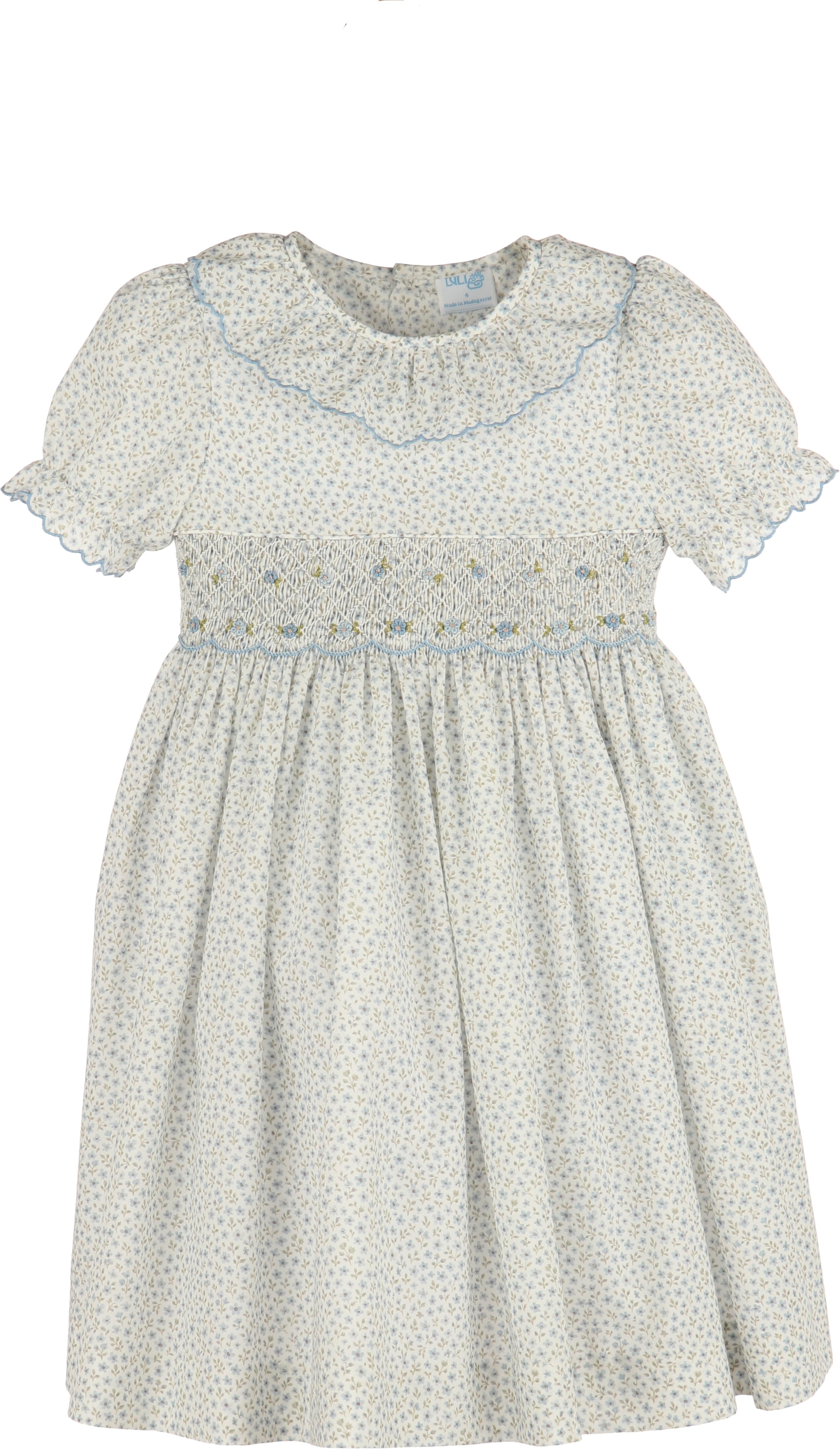 Blue Forest Fairy Smock Dress