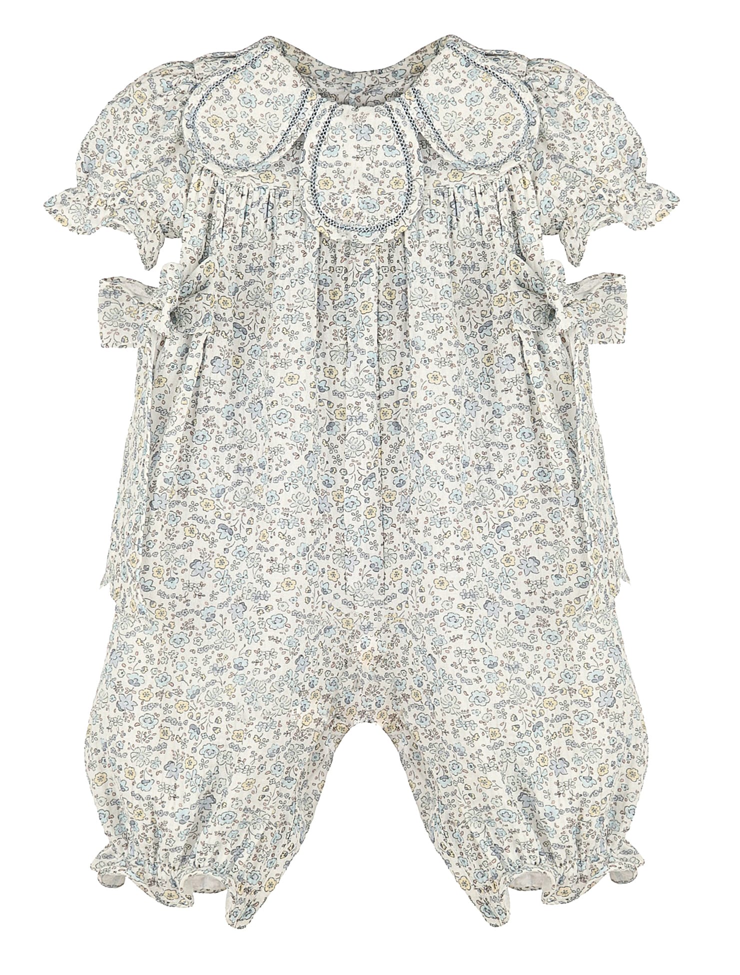 Blue Whimsy Floral Petal Longall