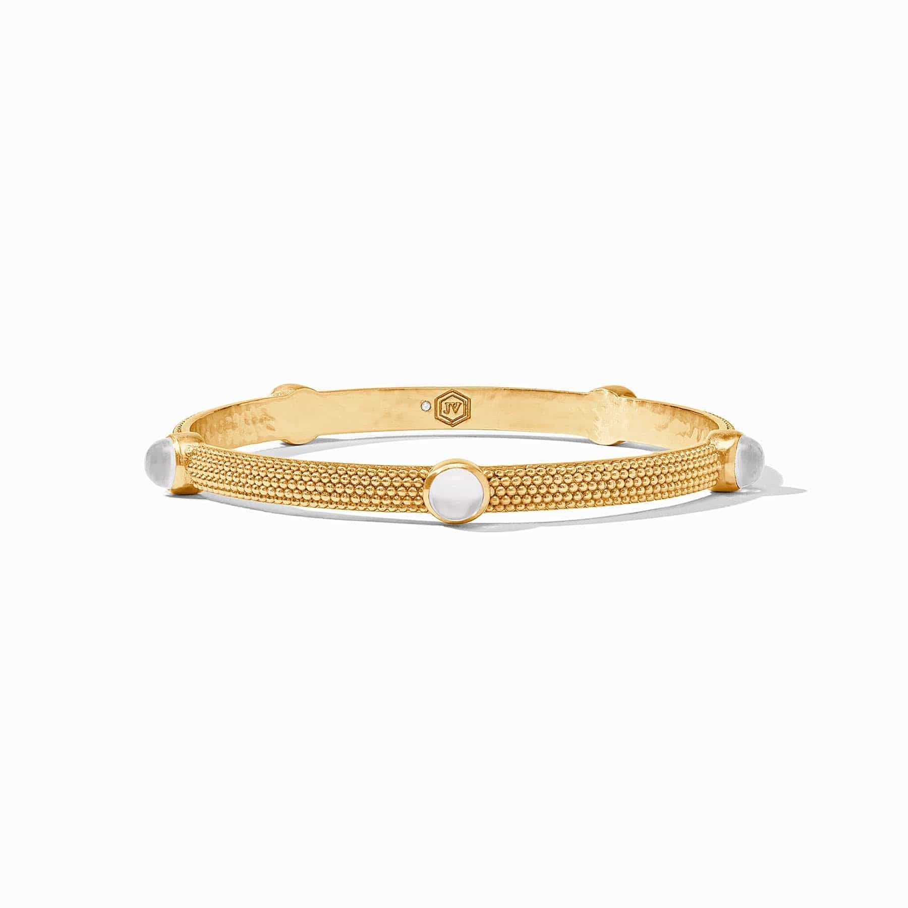 Julie Vos Julie Vos Cabochon Bangle, Iridescent Clear Crystal - Little Miss Muffin Children & Home