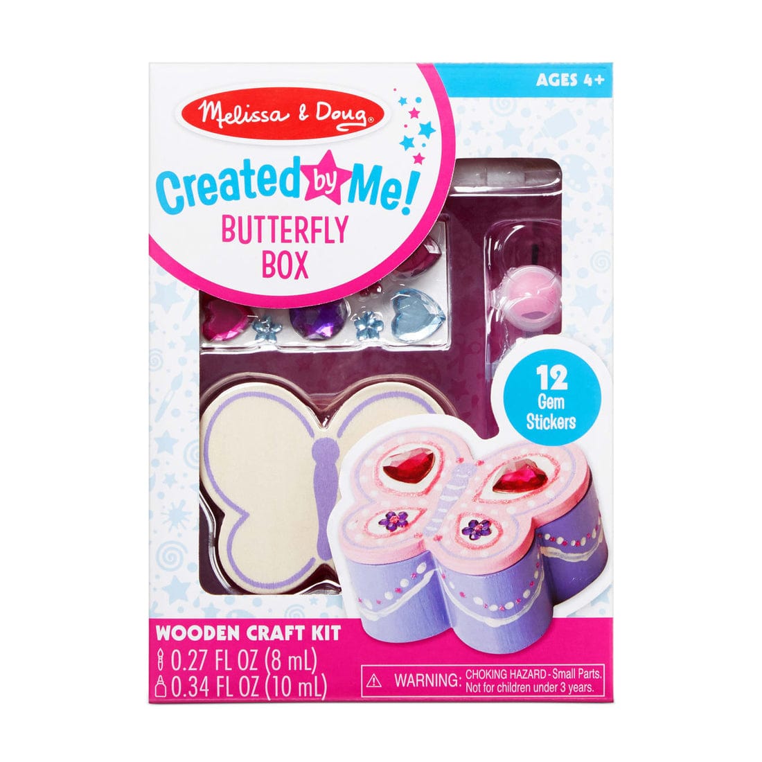 Melissa & Doug Melissa & Doug Created by Me! Butterfly Box Wooden Craft Kit - Little Miss Muffin Children & Home