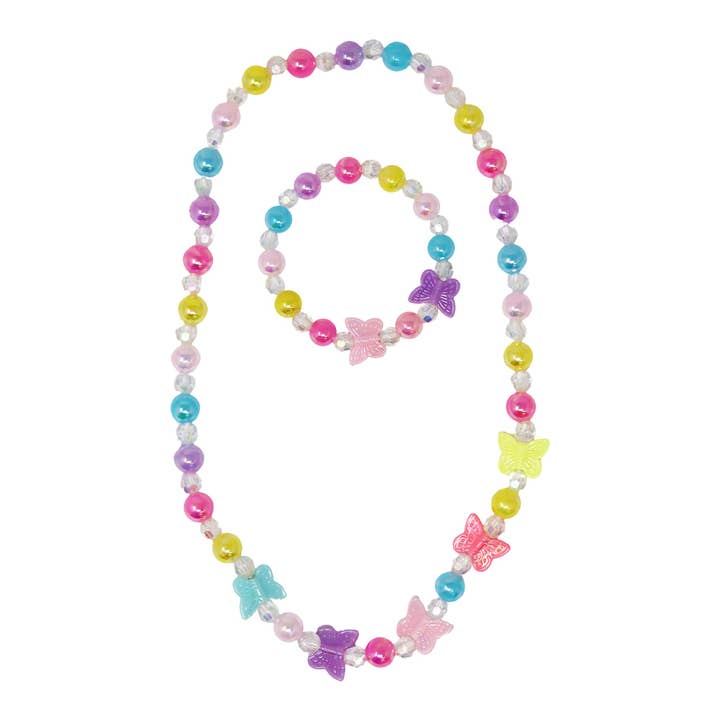 Butterfly Necklace & Bracelet Set