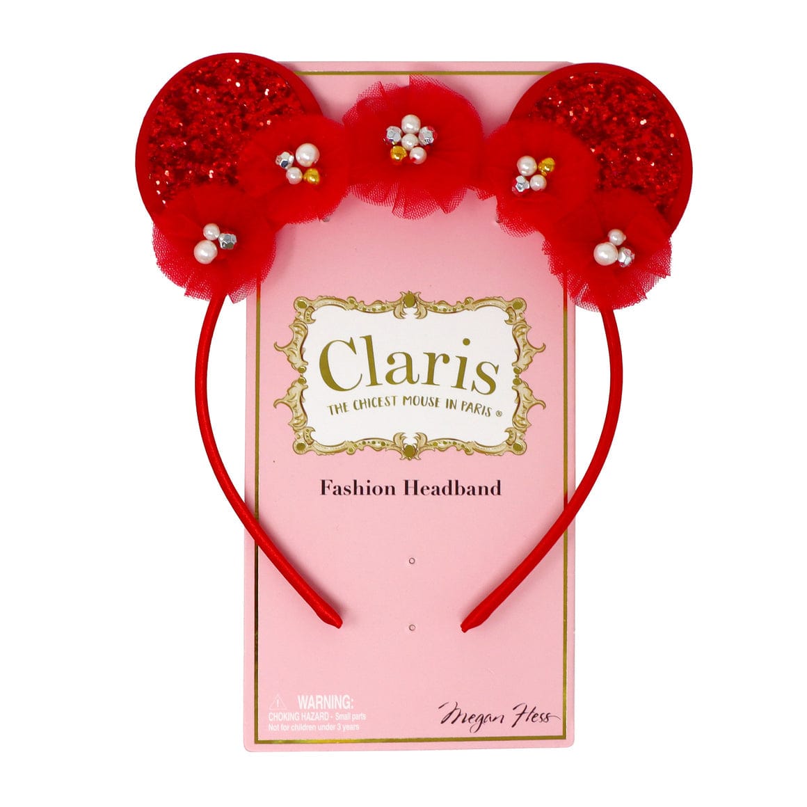 Pink Poppy Claris Ears Holiday Heist Headband - Little Miss Muffin Children & Home
