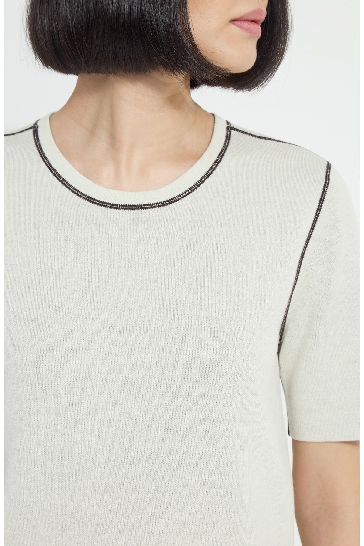 Lysse Odessa Reversible Knit Short Sleeve Tee in Refined Taupe/Double Espresso - Little Miss Muffin Children & Home