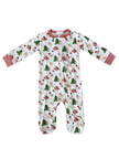 boys christmas footie pajamas with puppies