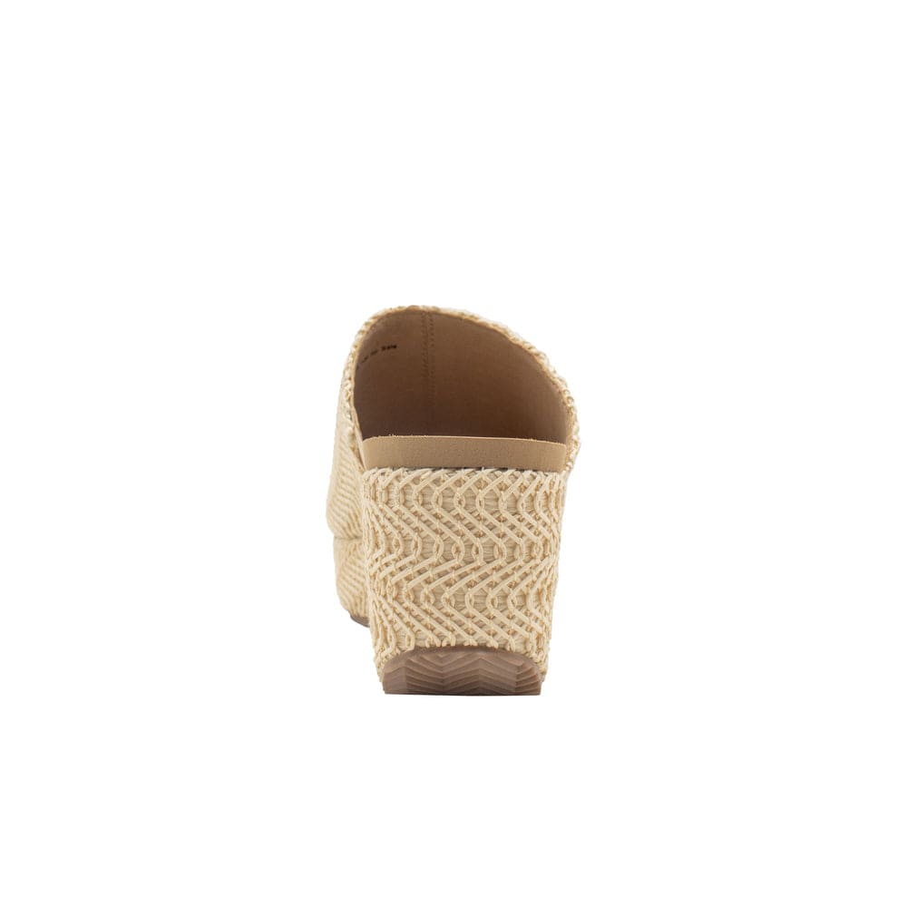 Volatile Volatile Canteen Metallic Braided Fabric Wedge Sandals in Natural - Little Miss Muffin Children & Home
