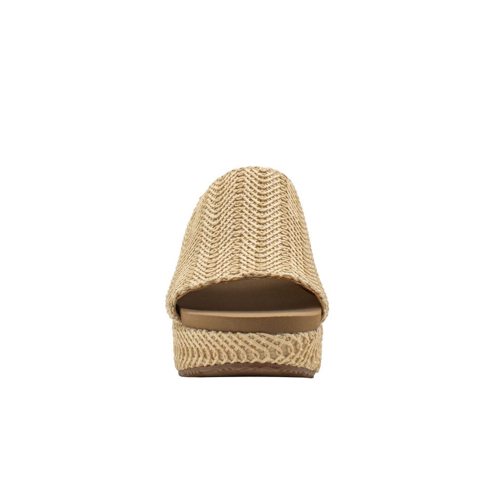 Volatile Volatile Canteen Metallic Braided Fabric Wedge Sandals in Natural - Little Miss Muffin Children & Home
