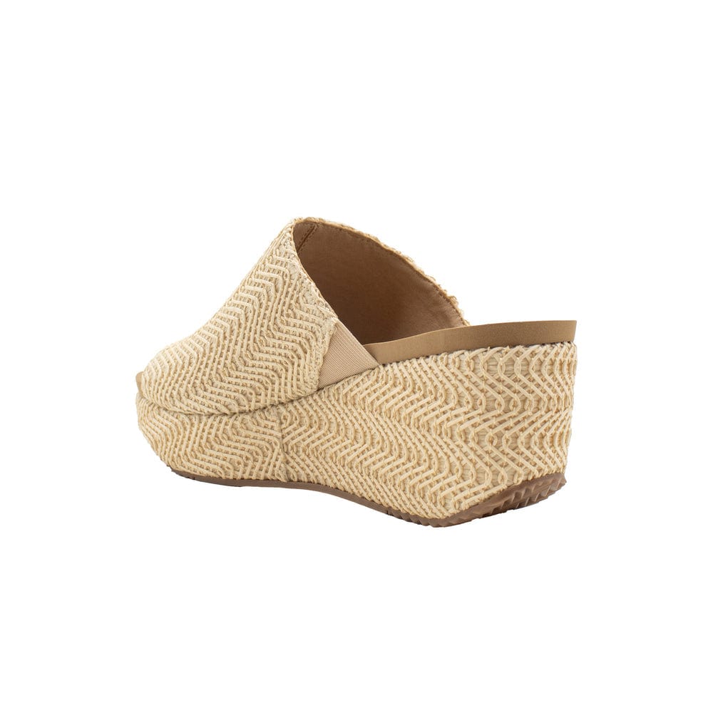 Volatile Volatile Canteen Metallic Braided Fabric Wedge Sandals in Natural - Little Miss Muffin Children & Home