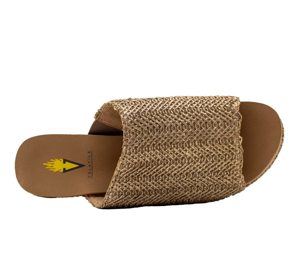 Volatile Volatile Canteen Metallic Braided Fabric Wedge Sandals - Little Miss Muffin Children & Home