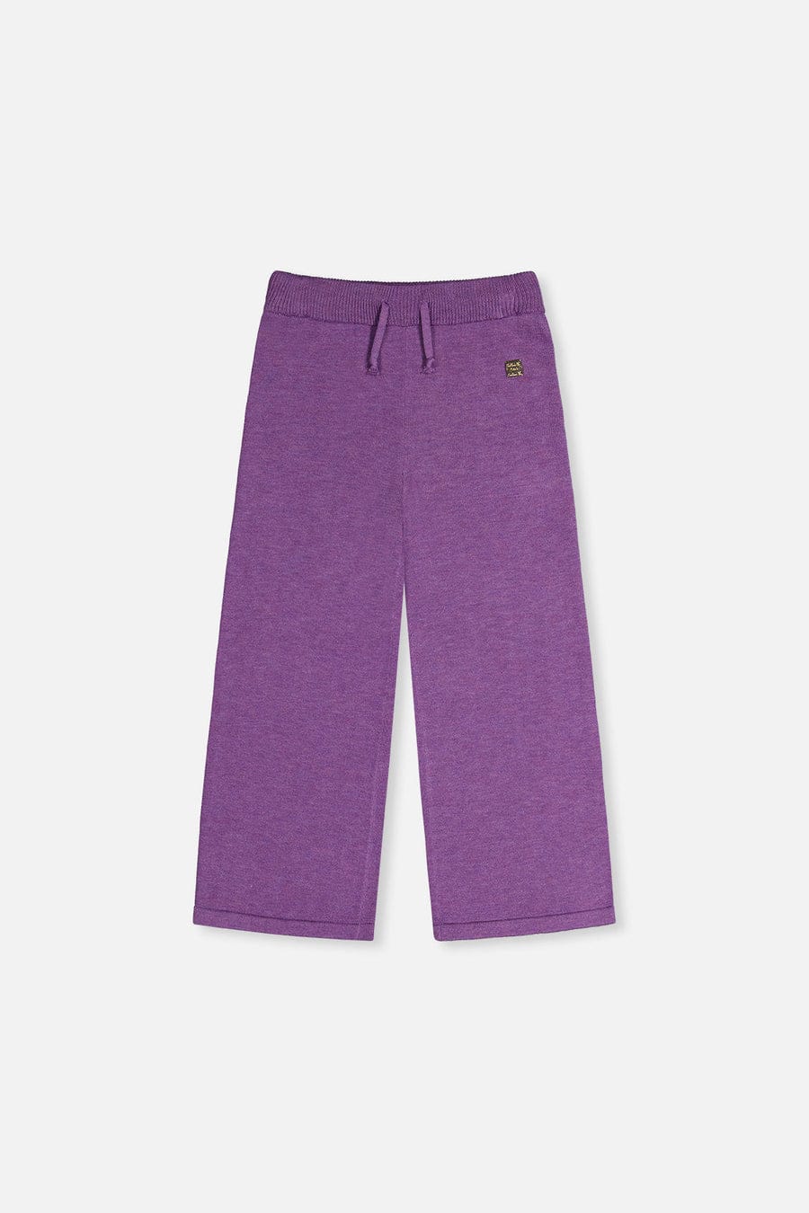 Chalk Violet Knitted Wide Leg Pants