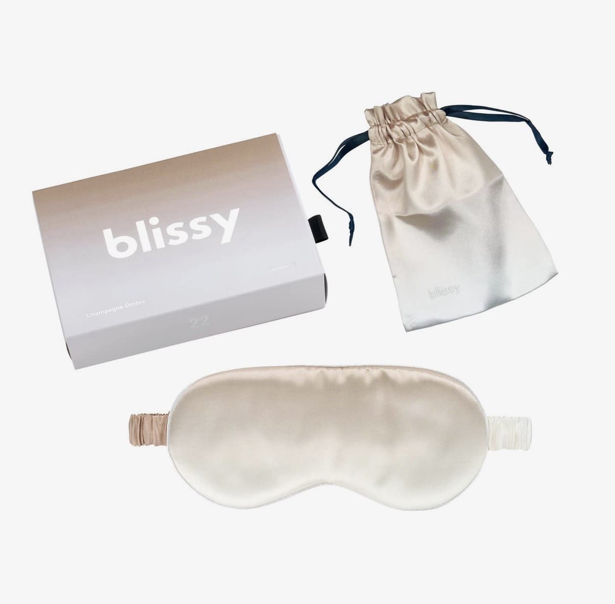 Champagne Ombre Silk Sleep Mask