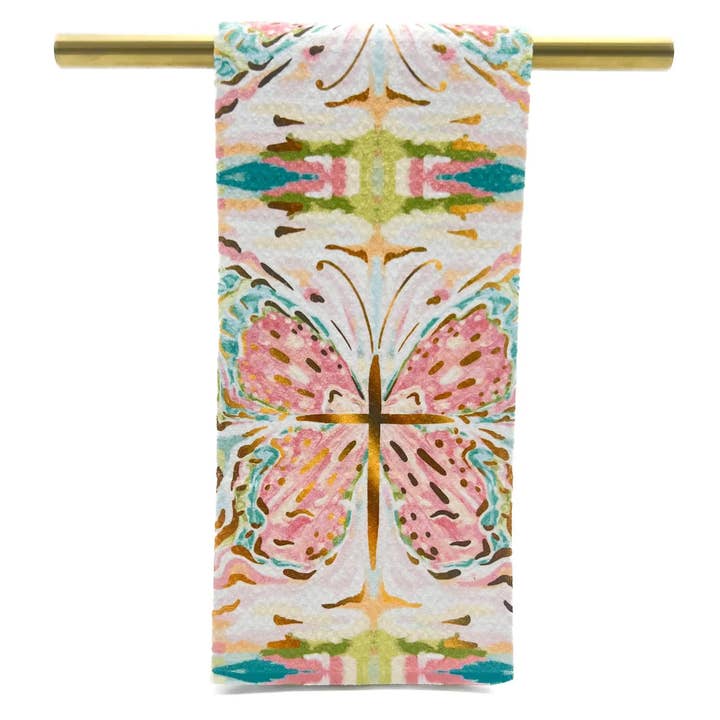 Cortnei Kaleidoscope Butterfly Tea Towel