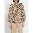 Cosima Elastic Cuff Shirt in Art Deco Mosaic