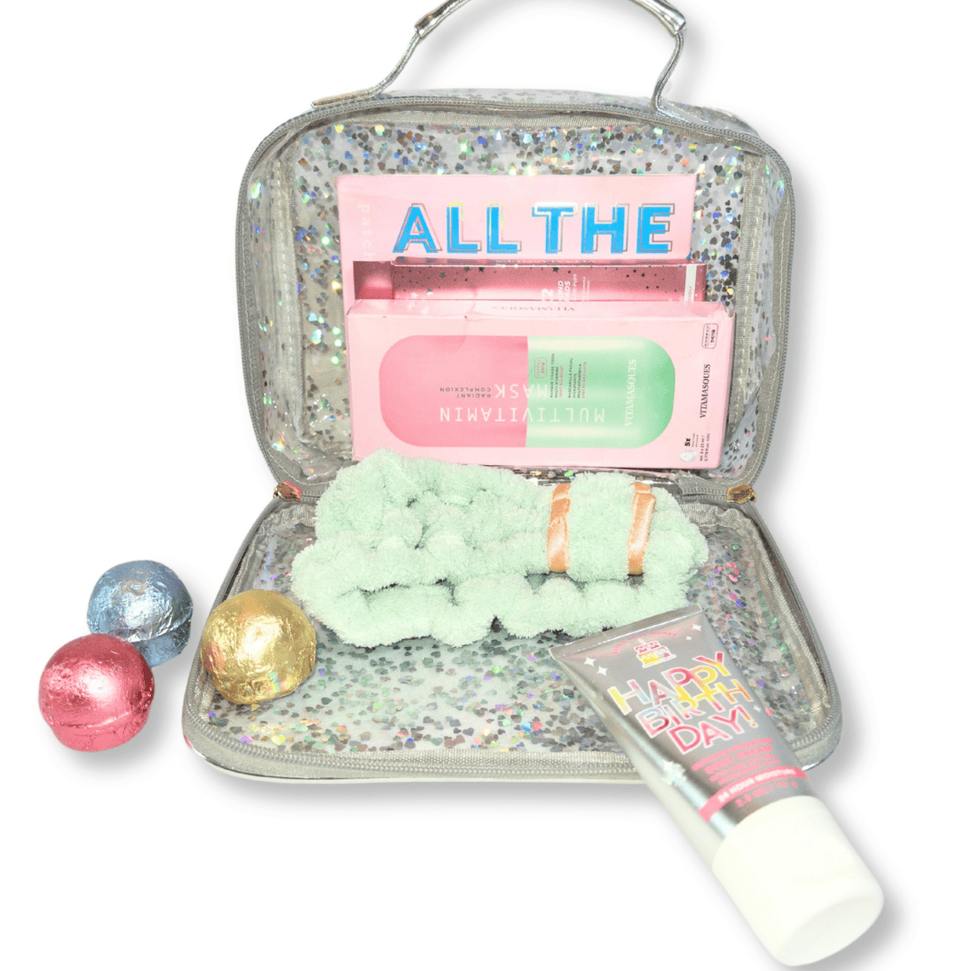 Carrying Kind Clear Glitter Cosmetic Bags, 3 Sizes Available - Little Miss Muffin Children & Home