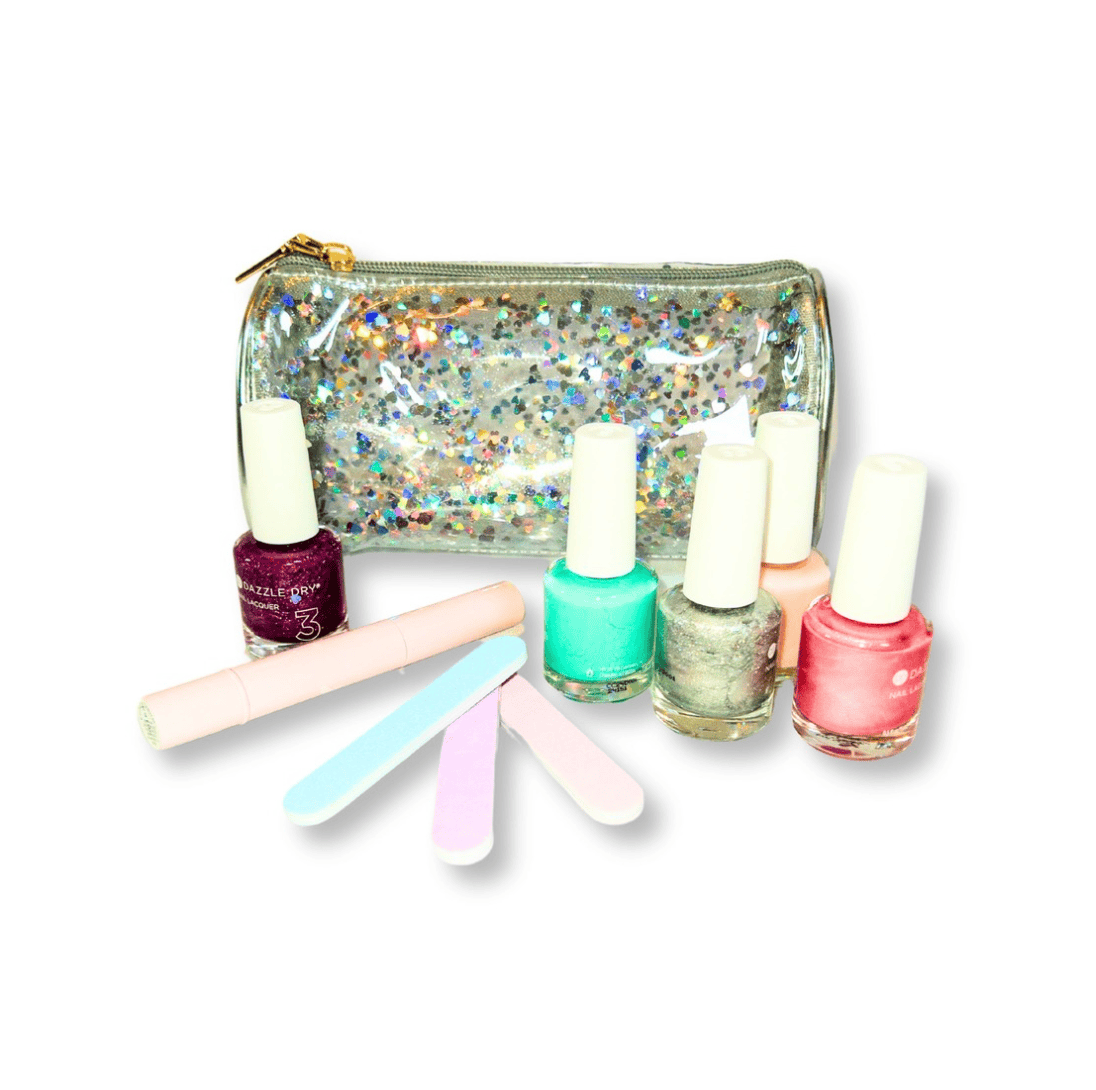Carrying Kind Clear Glitter Cosmetic Bags, 3 Sizes Available - Little Miss Muffin Children & Home