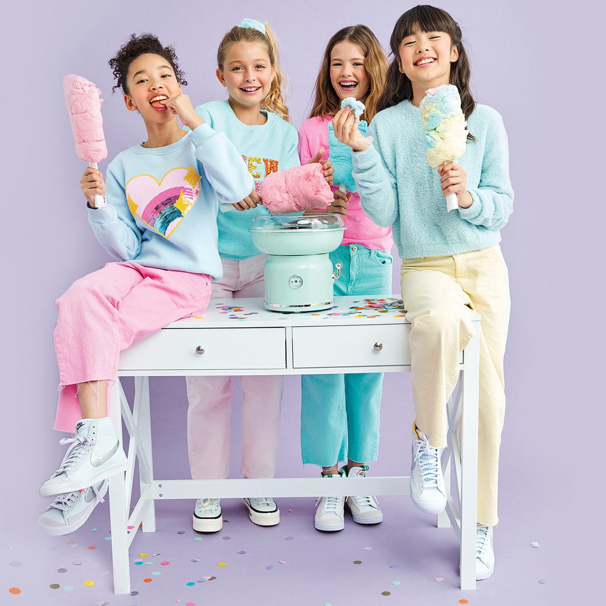 iScream iScream Cotton Candy Maker with Printed Straws (50 CT) - Little Miss Muffin Children & Home