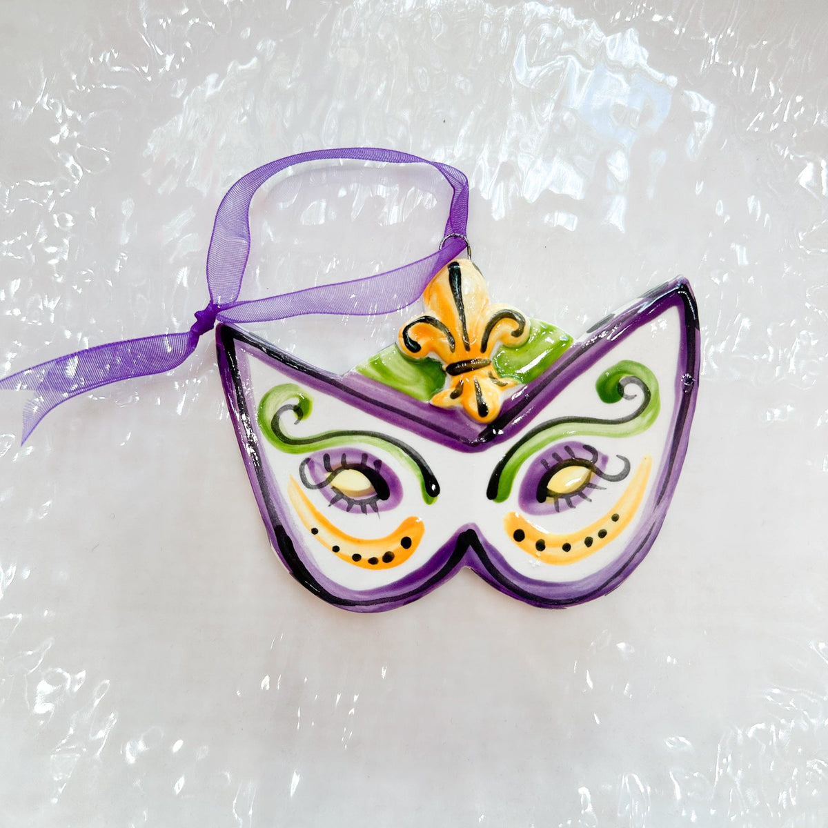 Katie Baldwin Originals Mardi Gras Mask Ornament - Little Miss Muffin Children & Home