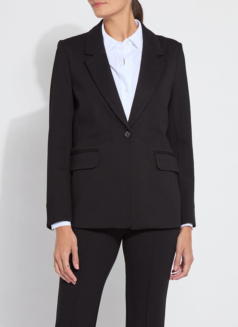 Lysse Lysse Essential Ponte Blazer in Black - Little Miss Muffin Children & Home