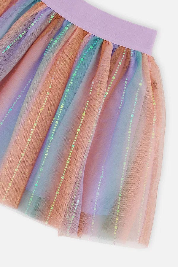 Printed Multi Gradient Skirt