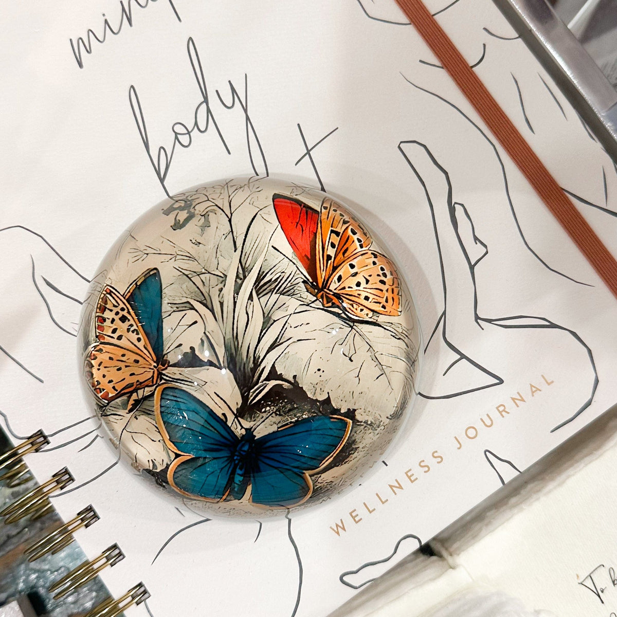 Saint Austin Company Flowers and Butterflies Paperweight - Little Miss Muffin Children & Home