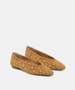 Dolce Vita Dolce Vita Caret Stud Flat in Light Brown Suede - Little Miss Muffin Children & Home