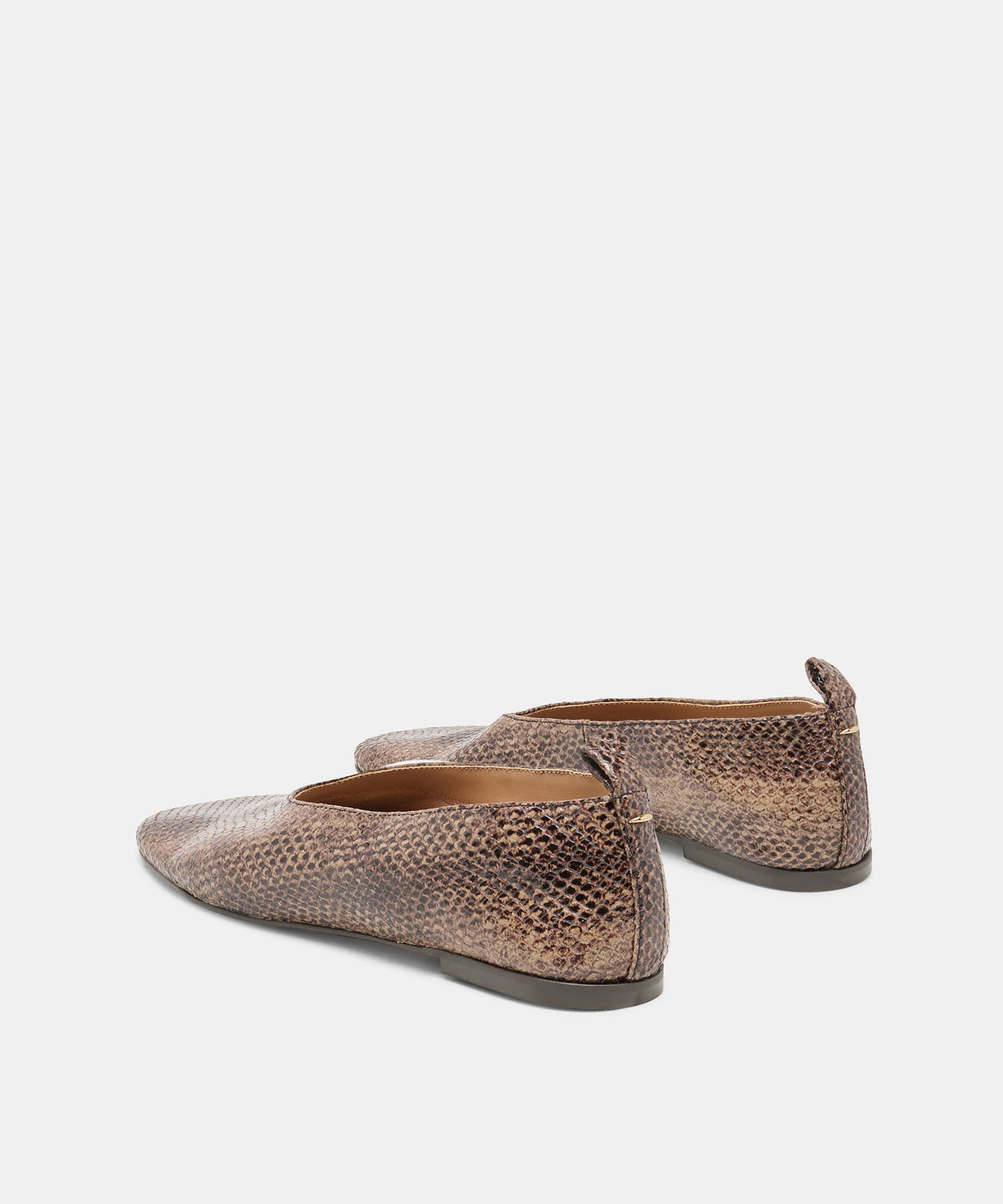 Dolce Vita Kory Ballet Flats Snake Tan Embossed Leather - Little Miss Muffin Children & Home