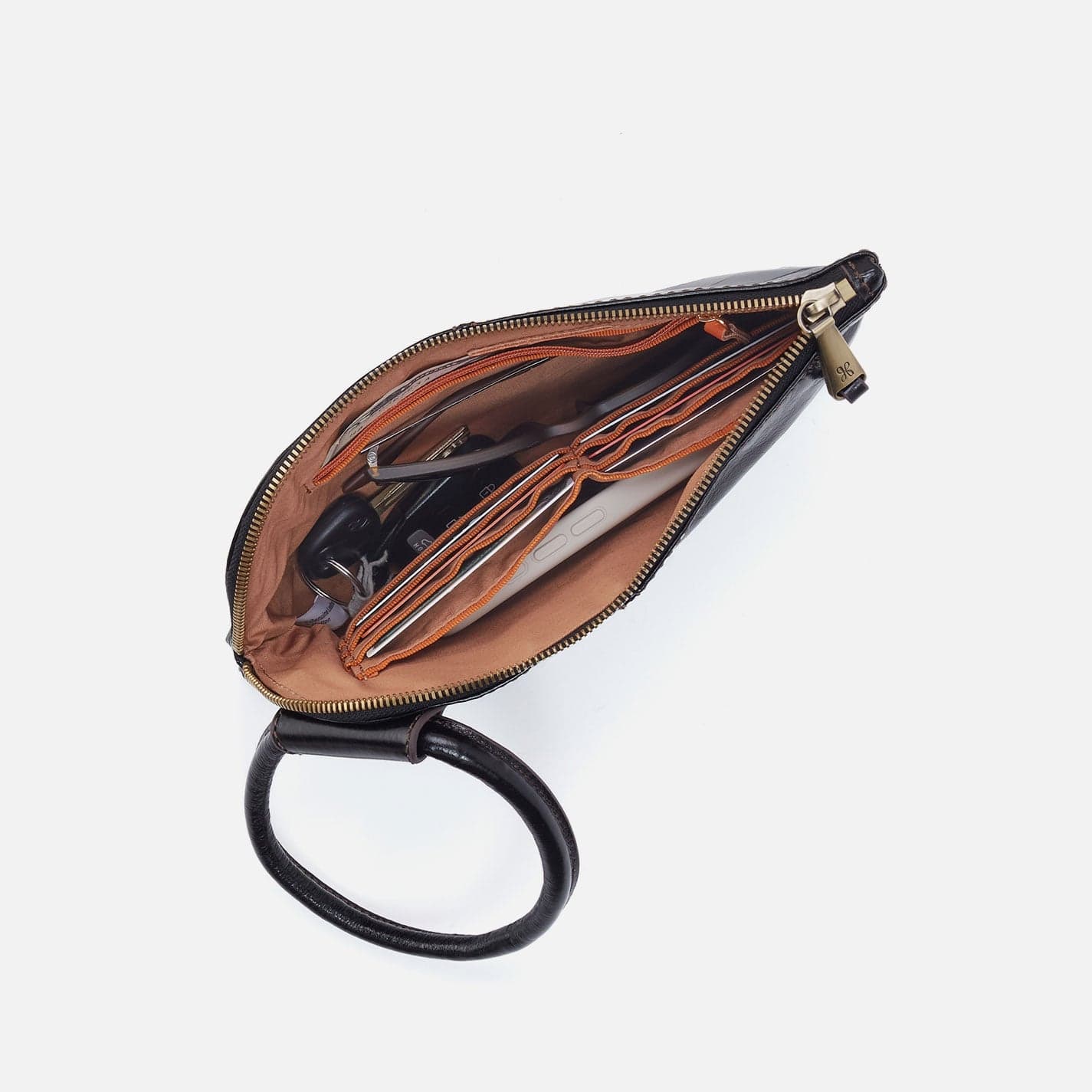Hobo Hobo Sable Wristlet In Perforated Leather in Ecru Daisy Perf - Little Miss Muffin Children & Home