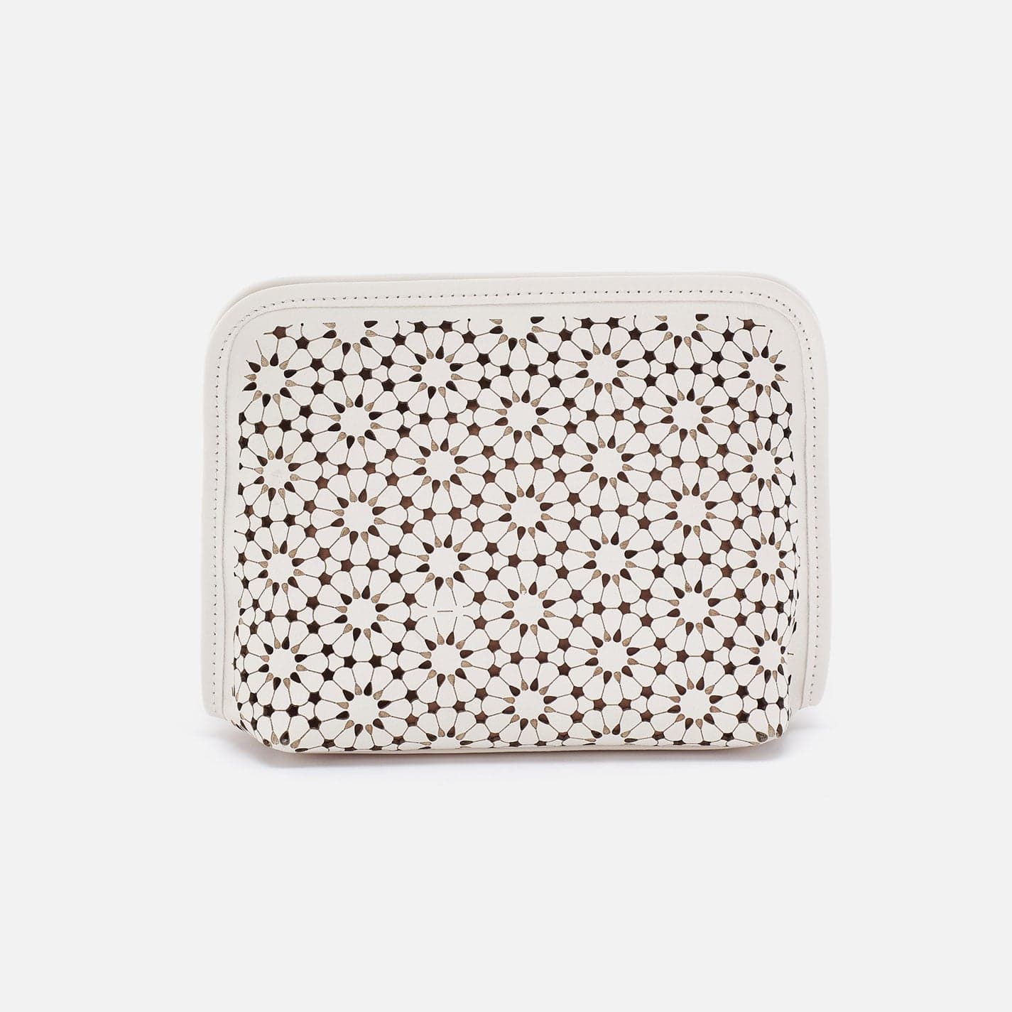Hobo Hobo Beauty Cosmetic Pouch In Perforated Leather - Ecru Daisy Perf - Little Miss Muffin Children & Home