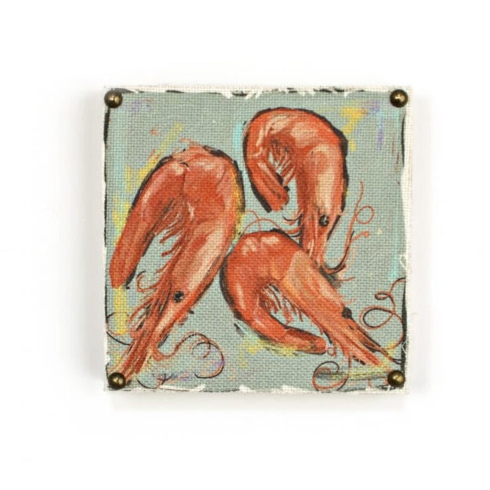 Second Line Ventures The  Parish Line Shrimp Art Block - Little Miss Muffin Children & Home