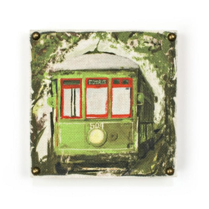 Second Line Ventures The  Parish Line Streetcar Art Block - Little Miss Muffin Children & Home
