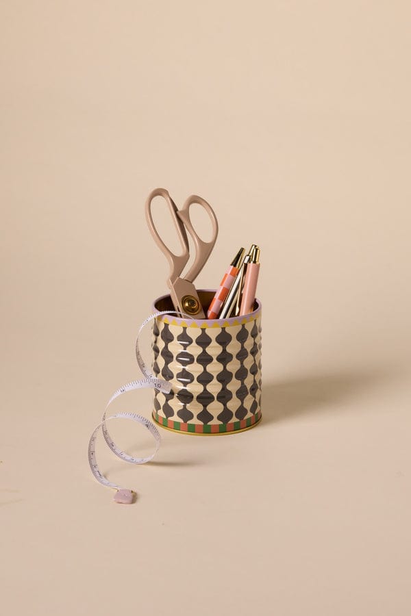 DesignWorks Ink A Dopo Black & White Wavy Pattern Storage Tin - Little Miss Muffin Children & Home