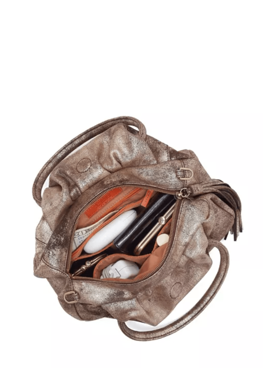 Darling Small Satchel Cocoa Platinum