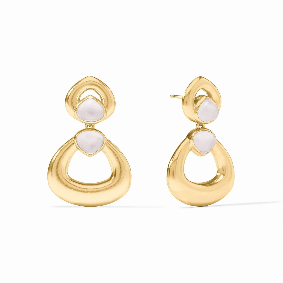 Dolce Statement Earring Iridescent Clear Crystal Stones