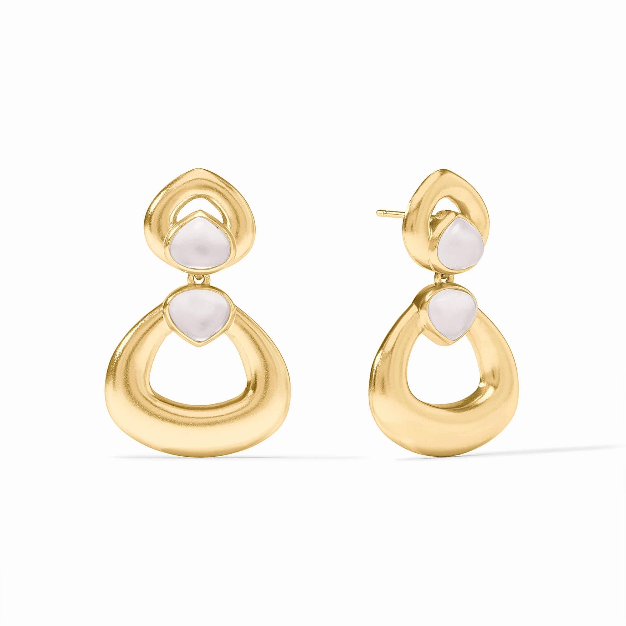 Dolce Statement Earring Iridescent Clear Crystal Stones