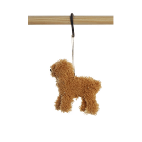 Creative Co-op Furry Poodle Ornament, 4 Available Colors, Sold Individually - Little Miss Muffin Children & Home