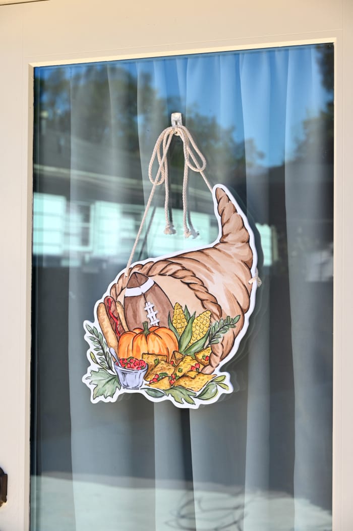 SoulTide Studios Football Cornucopia Door Hanger - Little Miss Muffin Children & Home