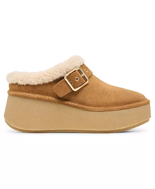 Dolce Vita Dolce Vita Oslo Plush Platform Slip-On Shoe – Light Brown Suede - Little Miss Muffin Children & Home