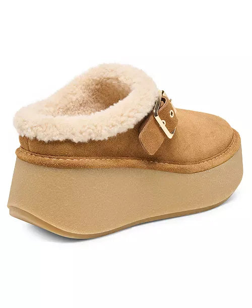 Dolce Vita Dolce Vita Oslo Plush Platform Slip-On Shoe – Light Brown Suede - Little Miss Muffin Children & Home