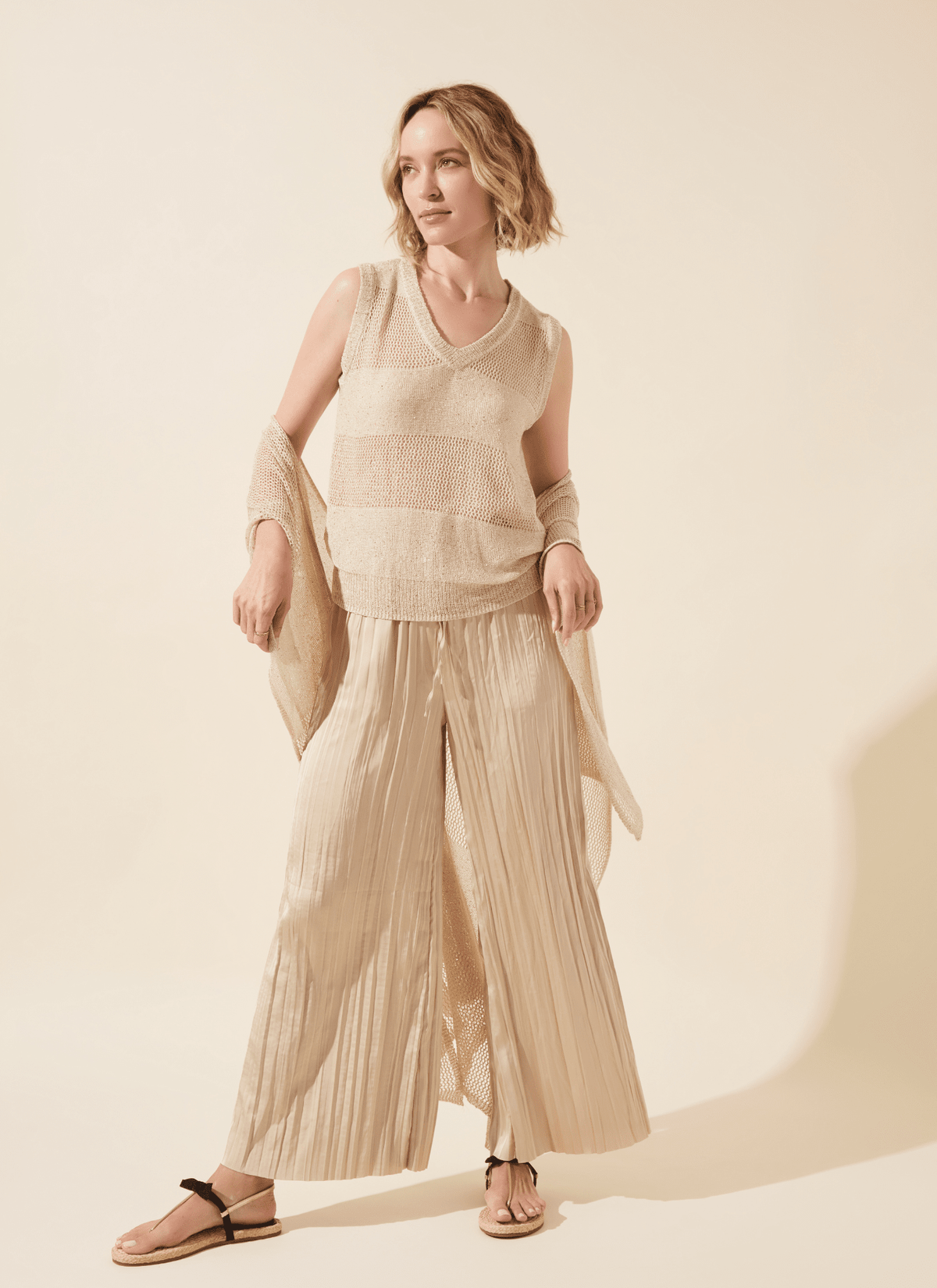Lysse The Packable Pleated Palazzo Pant  (28" Inseam) in Chablis - Little Miss Muffin Children & Home