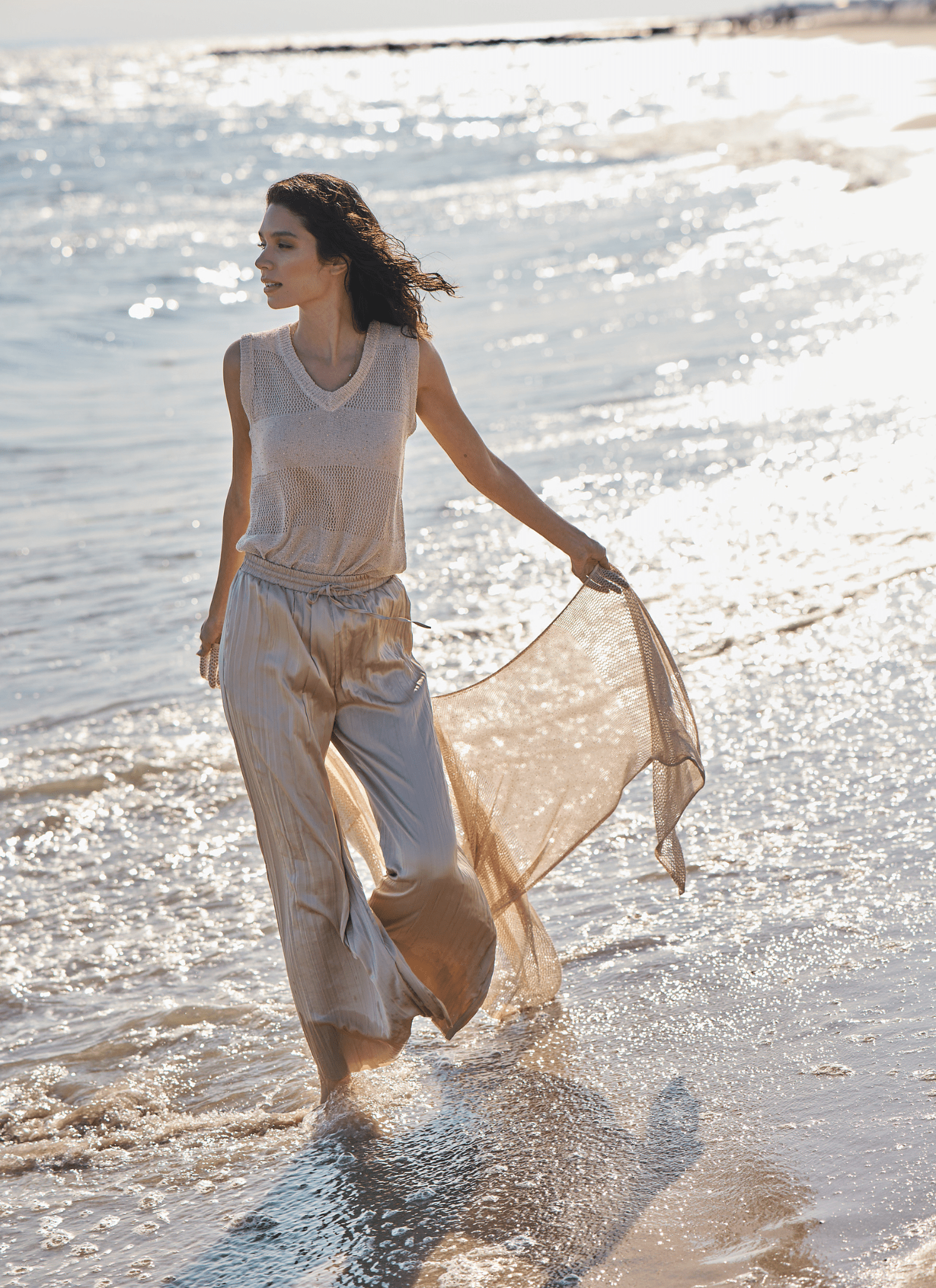 Lysse The Packable Pleated Palazzo Pant  (28" Inseam) in Chablis - Little Miss Muffin Children & Home