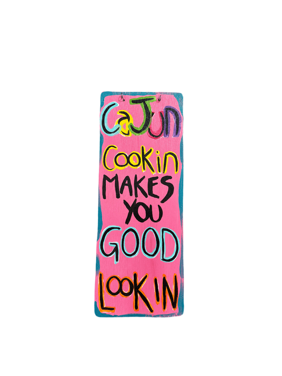 Michelle's Art Box Michelle's Art Box 6"x16" Wood Sign, Cajun Cookin - Little Miss Muffin Children & Home
