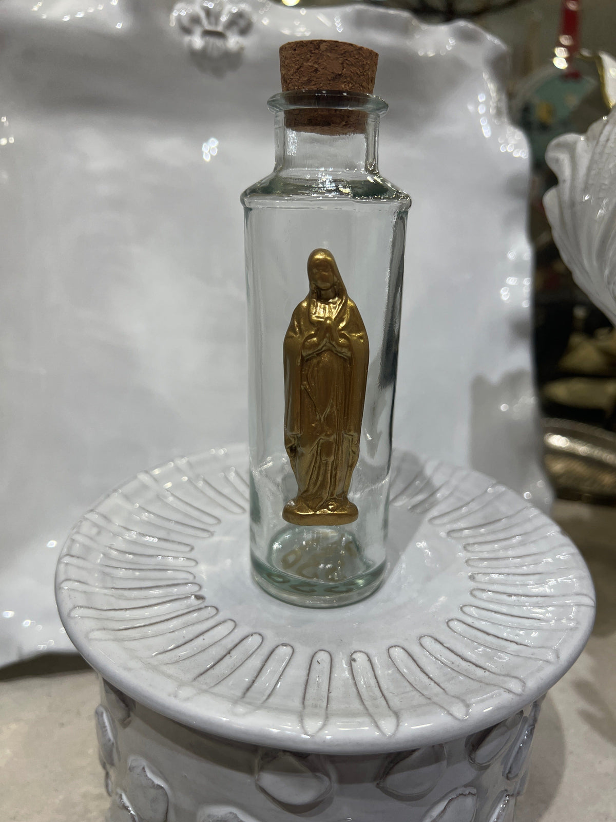 Carol Cassisa Carol Cassisa Tall Holy Water Bottle - Little Miss Muffin Children & Home