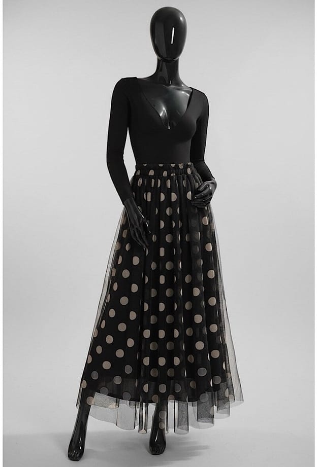 Loowie Ariana Black Polka Dot Tulle Skirt - Little Miss Muffin Children & Home