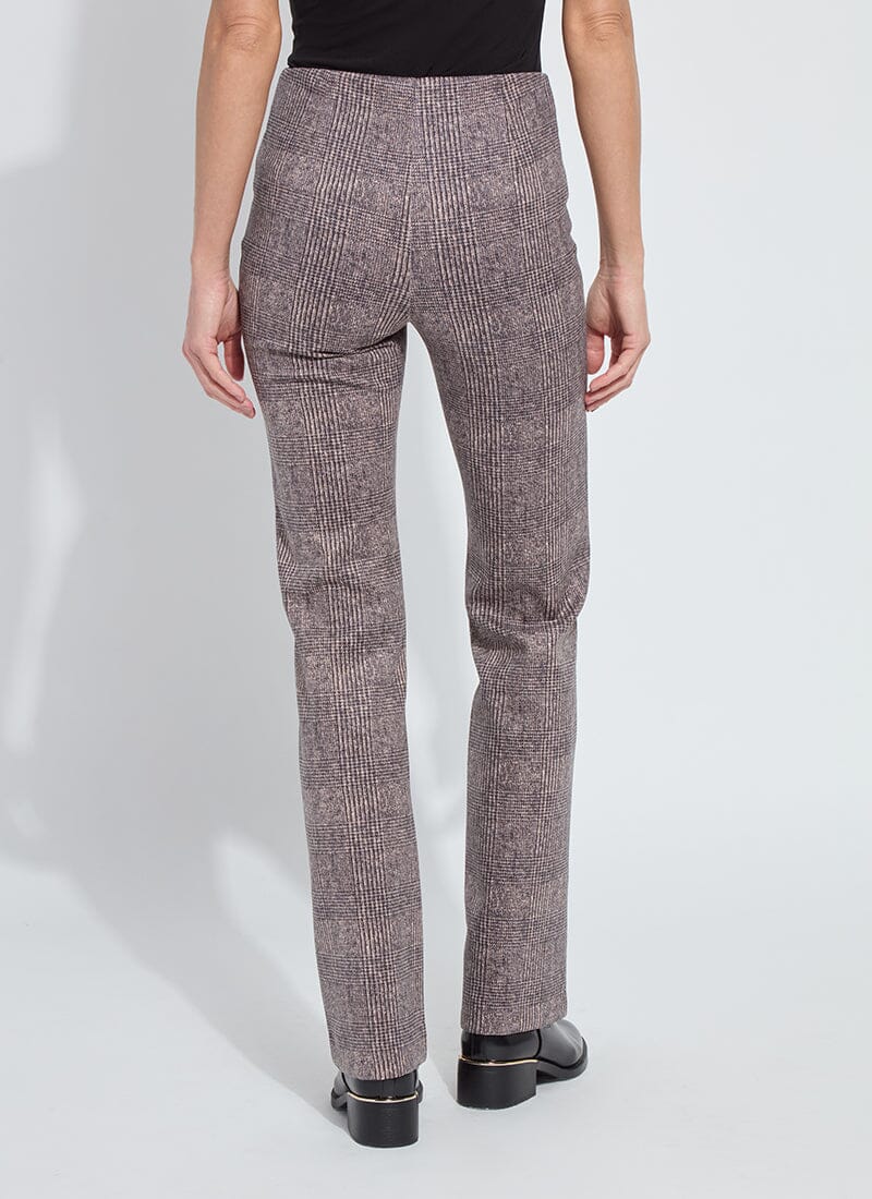 back of plaid neoprene pant for women