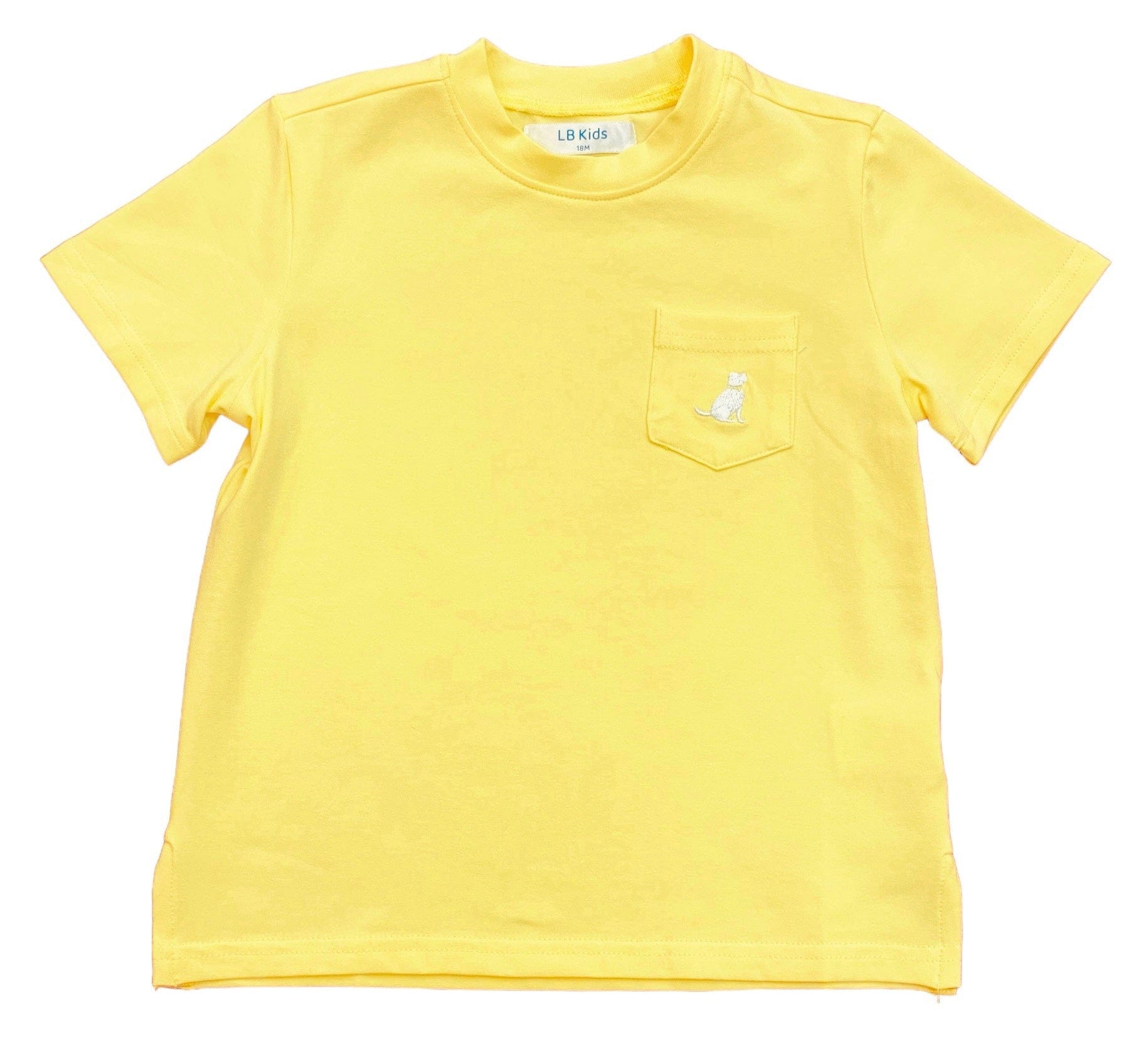 Ethan Crew Neck Shirt in Yellow